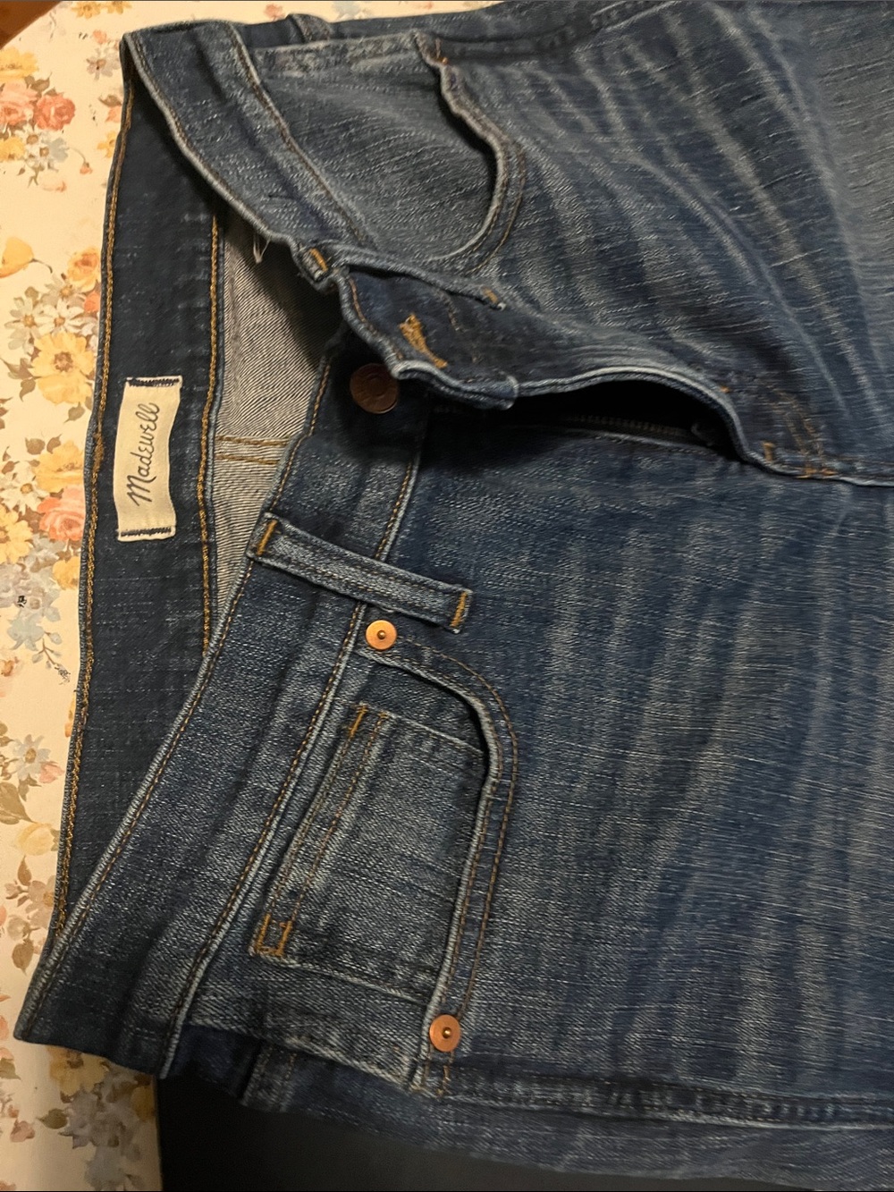 Madewell Slim Straight Dark Blue Men's Jeans